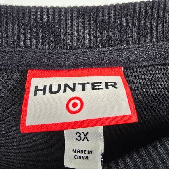 Hunter X Target Women's Plush Cropped Embossed Striped Sleeve Sweatshirt Size 3X - Picture 5 of 9